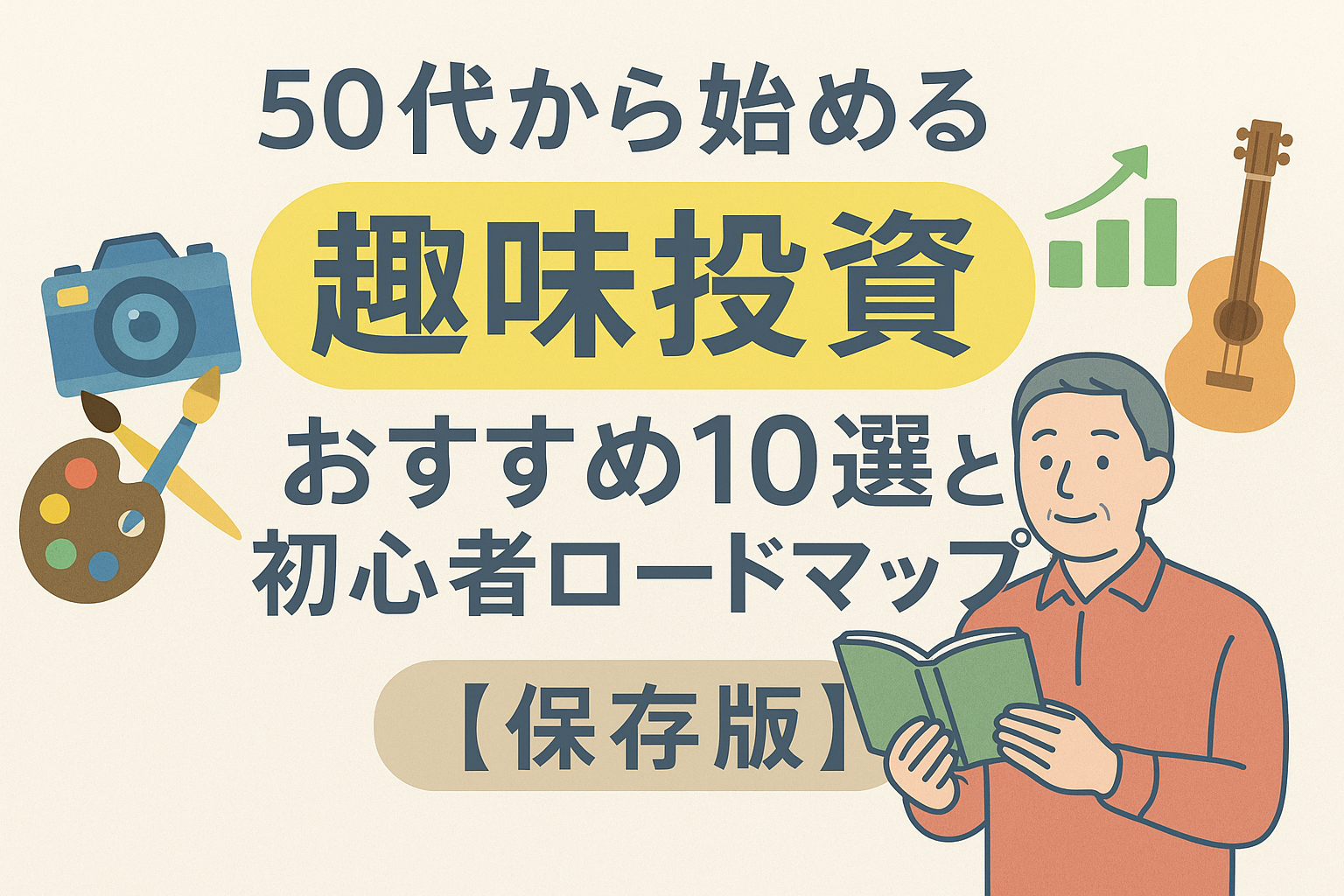 【保存版】５０代から始める「趣味投資」おすすめ１０選と初心者ロードマップ（失敗しない選び方）
