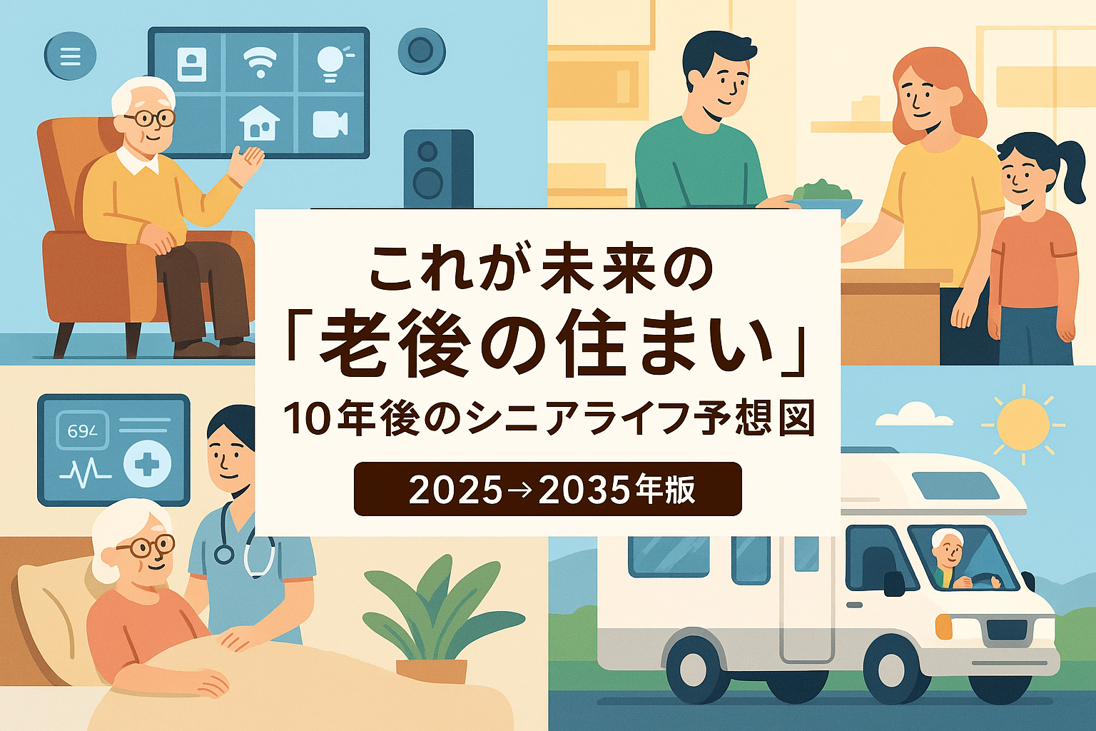これが未来の「老後の住まい」！１０年後のシニアライフ予想図【２０２５→２０３５年版】